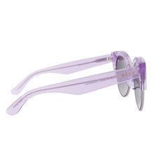 Load image into Gallery viewer, STELLA - AMETHYST GLITTER + SMOKE GRADIENT SILVER FLASH + POLARIZED