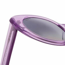Load image into Gallery viewer, LUNA - AMETHYST GLITTER + SMOKE GRADIENT SILVER FLASH + POLARIZED