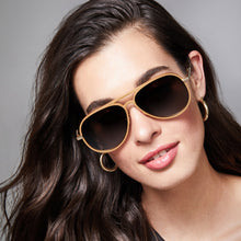 Load image into Gallery viewer, BLAKE - BRUSHED GOLD + GREY + POLARIZED
