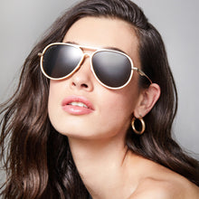 Load image into Gallery viewer, BLAKE - BRUSHED GOLD + GREY + POLARIZED
