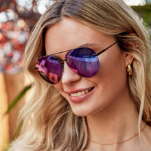 Load image into Gallery viewer, LENOX - MATTE BLACK + PURPLE MIRROR
