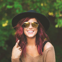 Load image into Gallery viewer, CHELSEA HOUSKA - AVIATOR + GOLD + BROWN GRADIENT
