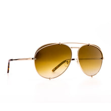 Load image into Gallery viewer, CHELSEA HOUSKA - AVIATOR + GOLD + BROWN GRADIENT
