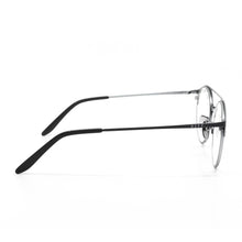 Load image into Gallery viewer, LEXI - SILVER + MATTE DARK GREY + BLUE LIGHT TECHNOLOGY CLEAR
