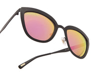Load image into Gallery viewer, LILY - MATTE BLACK + PINK MIRROR POLARIZED
