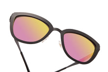 Load image into Gallery viewer, LILY - MATTE BLACK + PINK MIRROR POLARIZED
