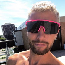 Load image into Gallery viewer, LUKA - NEON PINK + DARK SMOKE POLARIZED
