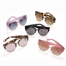 Load image into Gallery viewer, STELLA - AMETHYST GLITTER + SMOKE GRADIENT SILVER FLASH + POLARIZED
