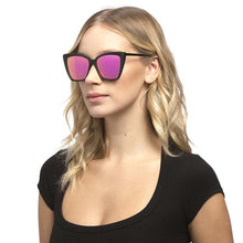 Load image into Gallery viewer, BECKY II - MATTE BLACK + PINK MIRROR POLARIZED
