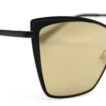 Load image into Gallery viewer, BECKY - MATTE BLACK + GOLD MIRROR
